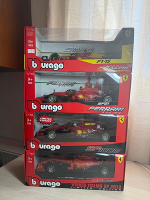Burago Ferrari F1 Charles Leclerc 2019-2022 1/18 Scale Collection new