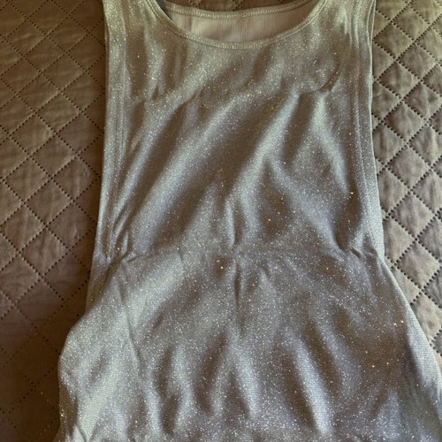 Shein beachwear glitter gray silver size XS like new