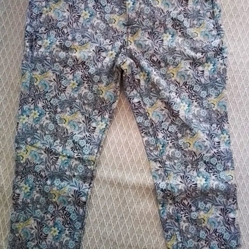 Zara Basic Denim printed slim pants size 34