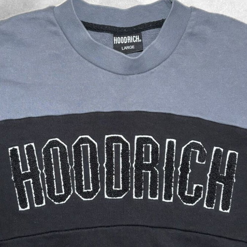 Hoodrich sweatshirt with color block design like new