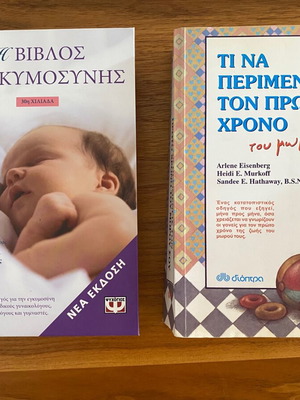 Η Βίβλος της εγκυμοσύνης και Τι να περιμένεις τον πρώτο χρόνο του μωρού σου σαν καινούργια