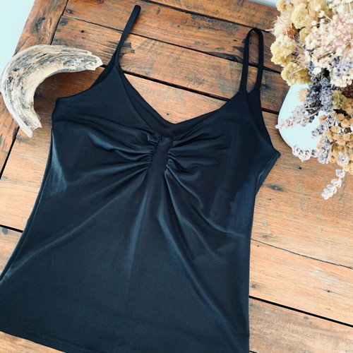 Veloudakis Black Jersey Top like new, size S