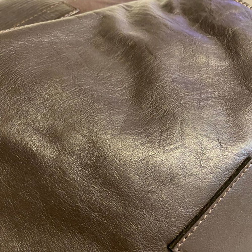 Leather Designer Pony Bag Save the Queen like new, brown crossbody