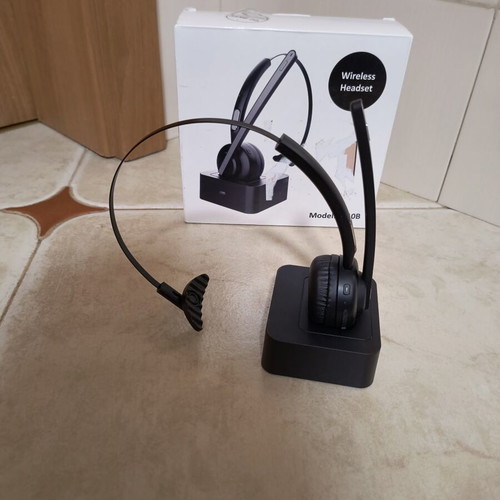 Wireless Headset TH10B with Microphone, 30h Battery, Bluetooth 5.2, Noise Cancellation