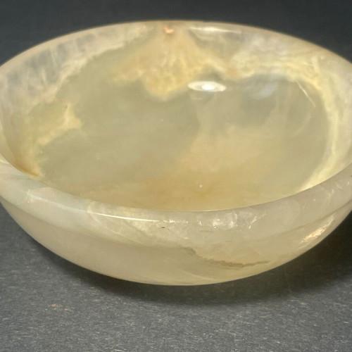 Vintage Handmade Mexican Onyx Bowl Decorative Used