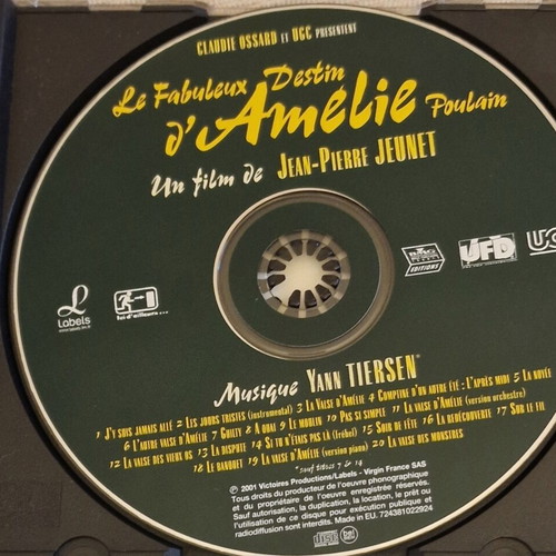 Le Fabuleux Destin d'Amelie Poulain OST CD like new