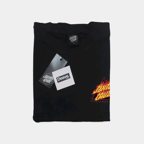 Santa Cruz Flamed Not A Dot T-shirt μαύρο, καινούργιο, μέγεθος L