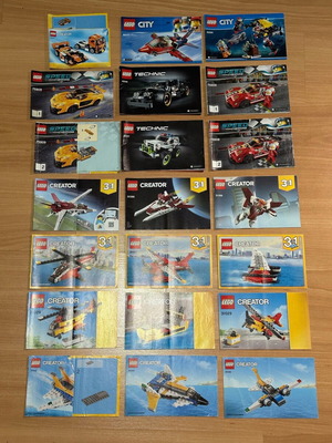 Lego set like new with 11 different themes and instructions