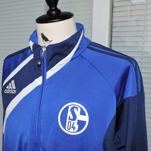 FC Schalke 04 Training Football Jacket Adidas Track Top 2010-2011 used, size 42-44