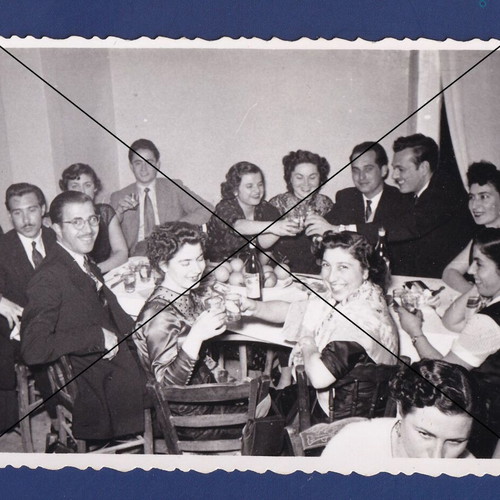 1954 Komotini photo used, New Year's celebration