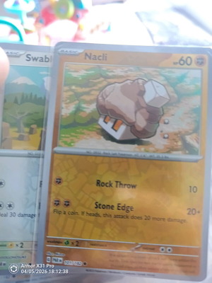 Pokemon Nacli (PAR 101) like new, Paradox Rift Holo