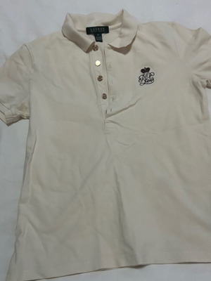 Ralph Lauren polo shirt used, sugar color, size XS