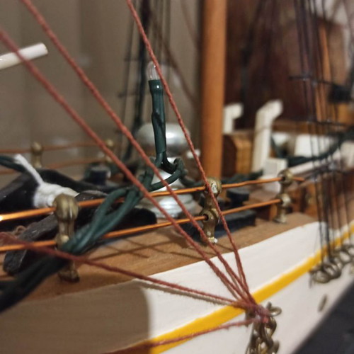 Wooden decorative sailboat used with lights 84x70x11cm