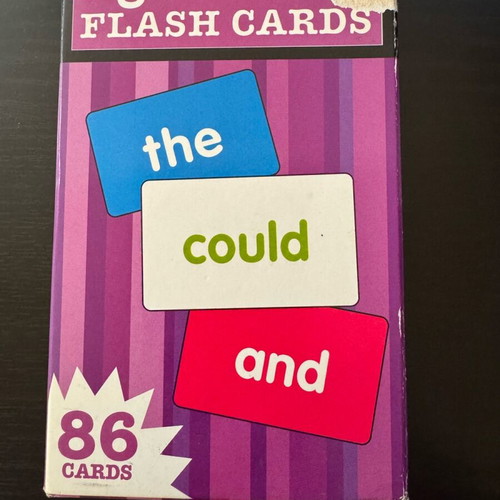 English Learning Flashcards for Kids used, 85 cards