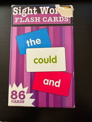 English Learning Flashcards for Kids used, 85 cards