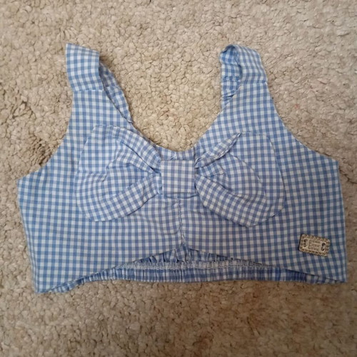 Miss Ebita top shirt for 1-year-old girl like new, checkered