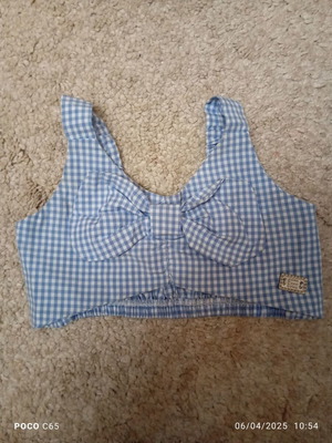 Miss Ebita top shirt for 1-year-old girl like new, checkered