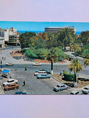 Έγχρωμο καρτ-ποστάλ Ηράκλειο - Πλατεία Ελευθερίας