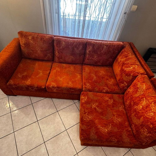 Corner sofa 3-seater with recliner like new