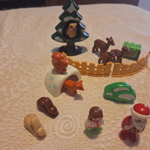 Playmobil 1-2-3 Christmas Calendar 9391 like new, Christmas in the Forest