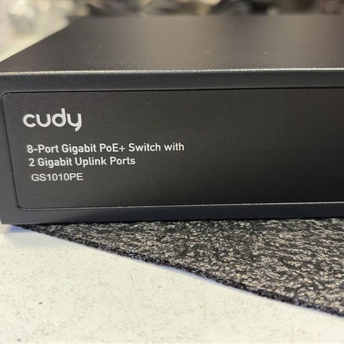 Cudy GS1010PE V2.0 10 Port Switch with 8x1G PoE+2x1G Mbps Ports like new