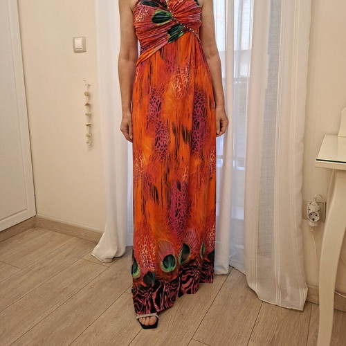 Paranoia formal dress medium orange like new, unworn