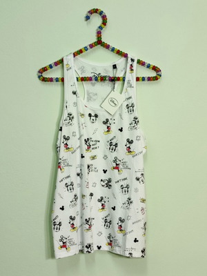 Mickey Mouse Disney sleeveless shirt new, size L, 100% cotton