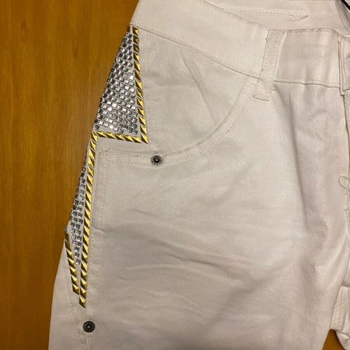Richmond jeans new, white with silver details, size S