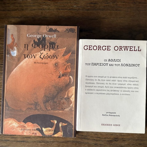 George Orwell classic book set like new, 2 iconic works