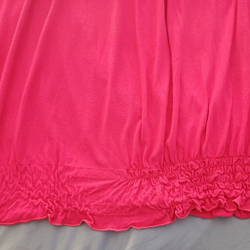 Ysatis strapless blouse used, fuchsia, size M