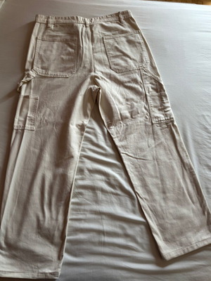 Carpenter H&M pants beige like new, size L-XL
