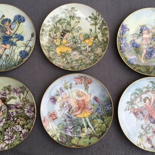 Bradex Villeroy & Boch Wall Plates "Flower Fairies" new, set of 6