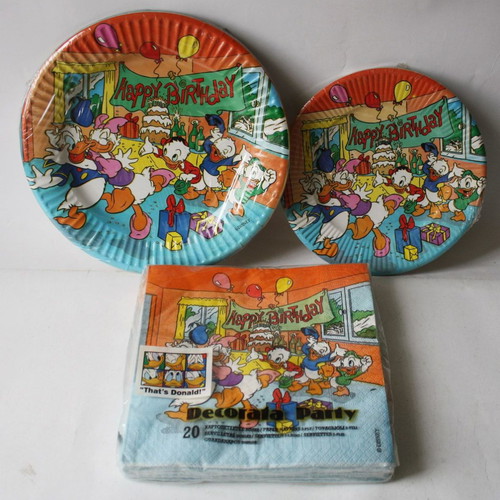 Thats Donald party set napkins and plates Decorata Disney new