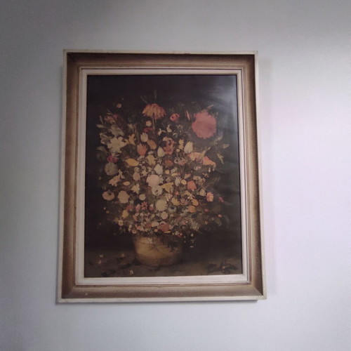 Wall painting flowers 81x64 used