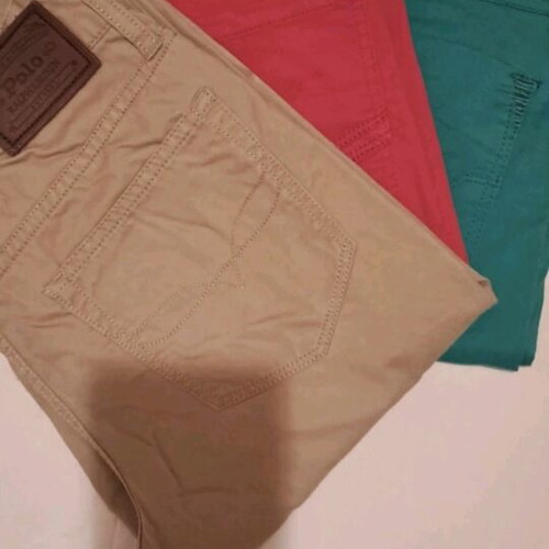 Fabric pants new, pack of 3, beige and green