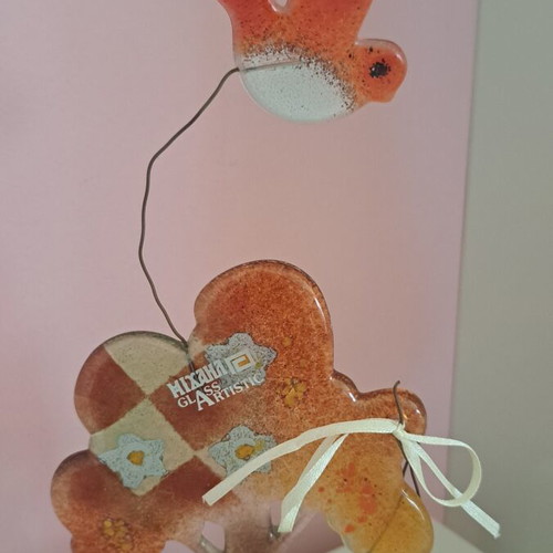 Glass decorative figurine for children's room