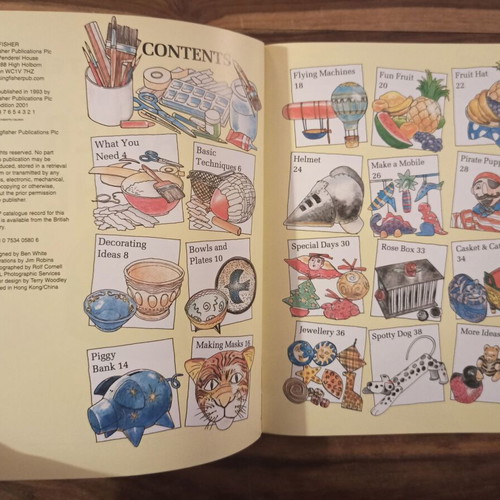 Making Papier Mâché book like new, English