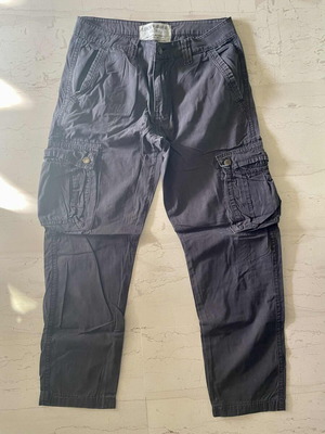 Lucky Bird (L.B) cargo pants used, dark gray, size L