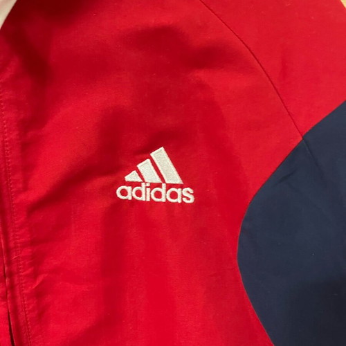 Adidas windbreaker jacket new, size 14 years, blue and red