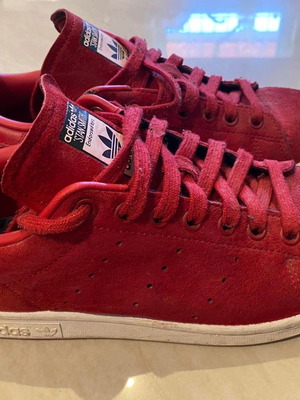 Adidas Stan Smith used, size 38 2/3, red sneakers