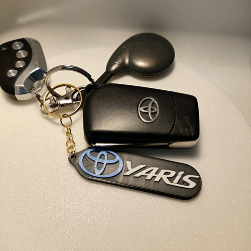 Toyota Yaris keychain new, made with 3d printer