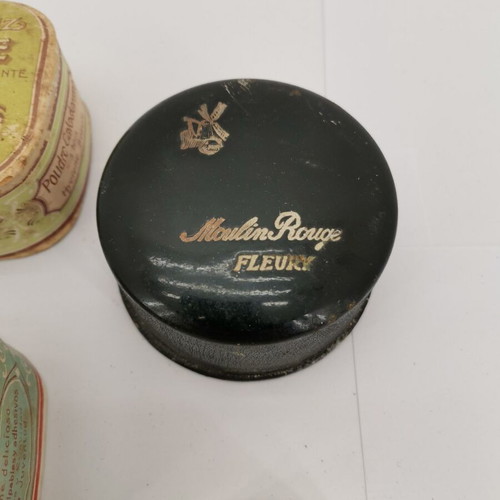 Makeup powders used, 1920s era, sealed, French