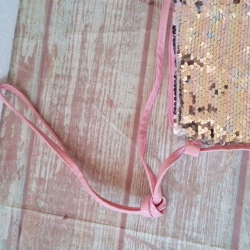 Children's Mermaid Shoulder Bag Wallet with Sequins FK new pink silver