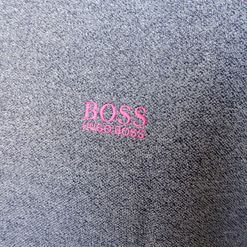 Hugo Boss Paddy men's grey polo shirt, size L, 100% cotton