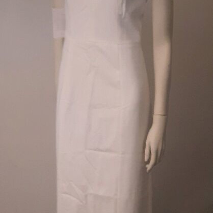 Long elegant dress new, white with tag