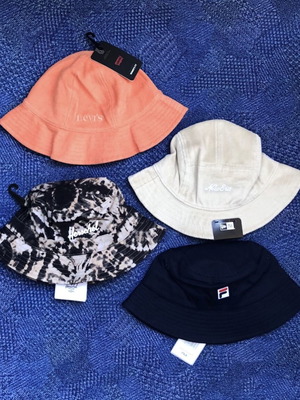 New Era Fila Levi's Bucket Hats new with tags