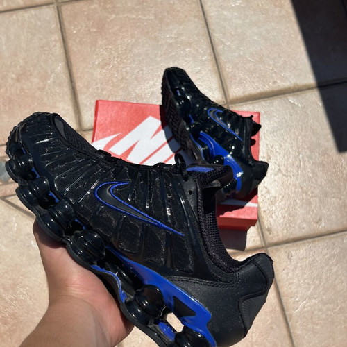 Nike TL Shox sneakers like new, size 43, black and blue