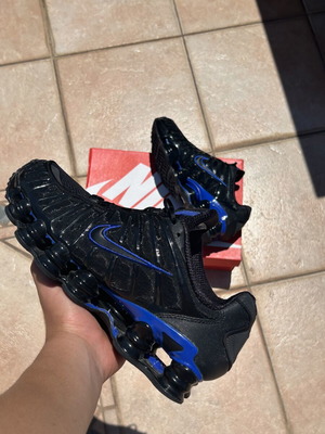 Nike TL Shox sneakers like new, size 43, black and blue