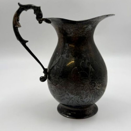 Vintage Silverplated EPNS Water Pitcher used with embossed design