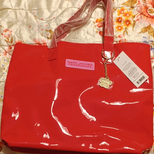 Marc Jacobs red patent leather handbag new